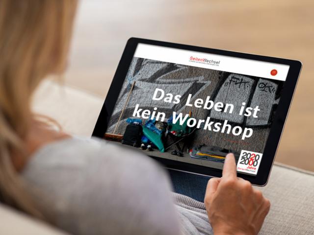 Website von SeitenWechsel auf einem iPad